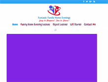 Tablet Screenshot of funtasticfamilyhomeevenings.com